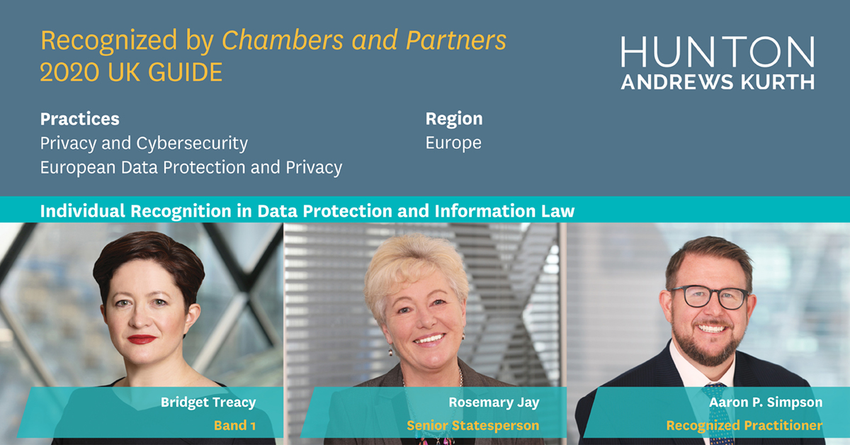 Chambers And Partners Recognizes Hunton Andrews Kurth’s Global Privacy ...