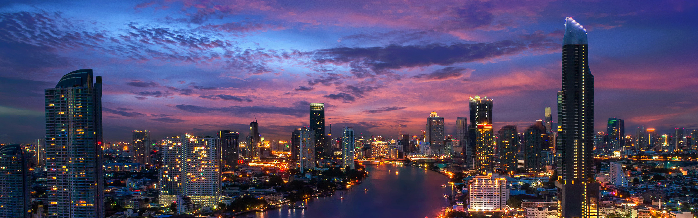 Bangkok Skyline at Night