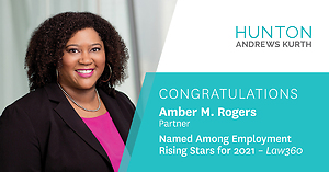 Law360 Recognizes Amber Rogers As Employment Rising Star