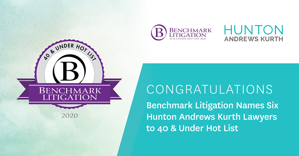 Ryan Glasgow Named to Benchmark Litigation 40 & Under Hot List